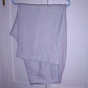 Sag Harbor Stretch Woman Gray French Terry, Jog, Lounge Pants Wide Legs 3X